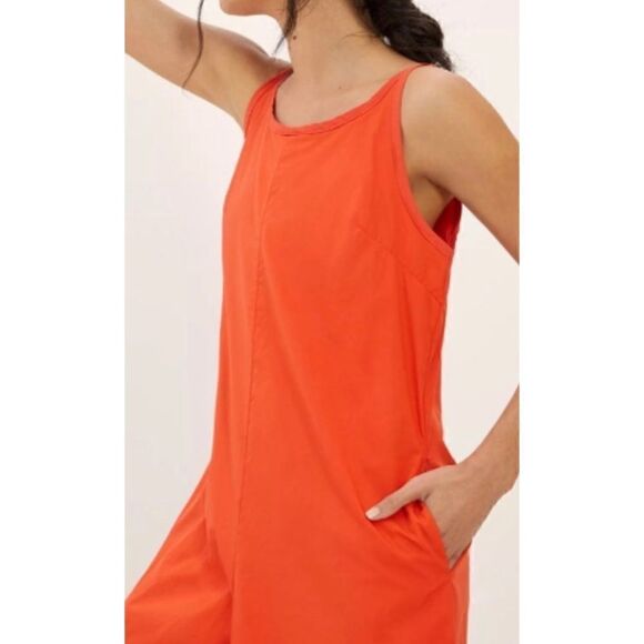 Rare-Maeve Chrysanthemum Wide-Leg Poplin 
Jumpsuit Size M - Picture 3 of 4